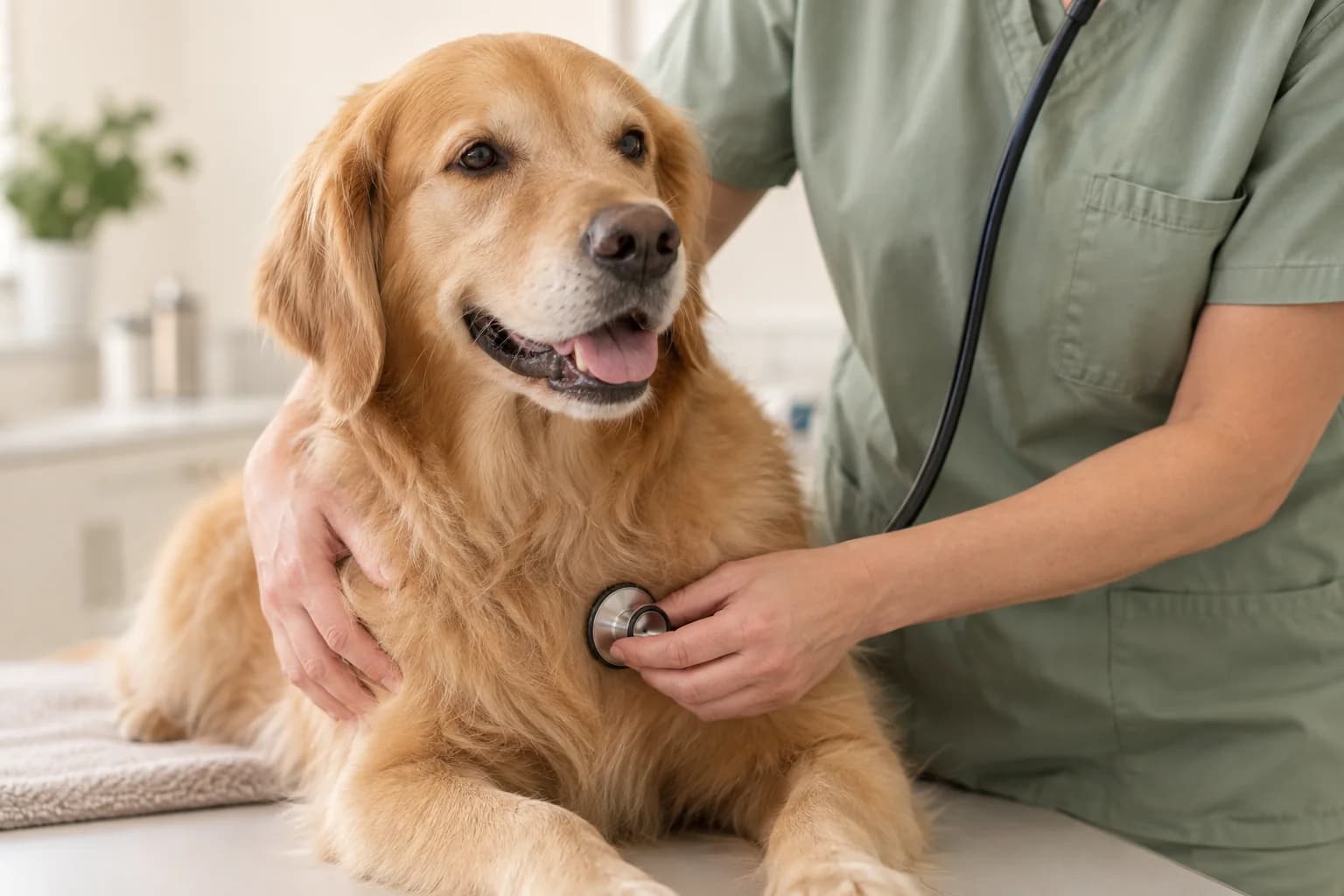 A veterinary consultation
